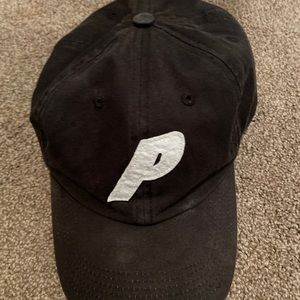 Palace P 6-Panel Hat (Black/White)